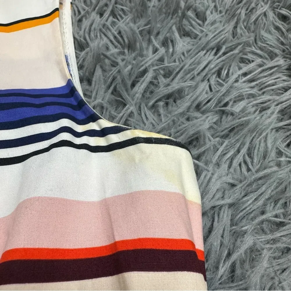 Kate Spade Striped Multicolor Sleeveless Dress Fit n Flare Size 00